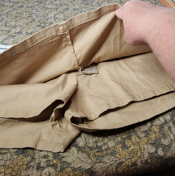 Women's Foldover Chino Skort - Wild Fable Light Taupe 16 - Picture 12 of 12